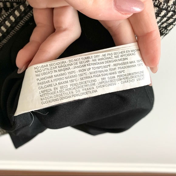 ZARA Mini Dress Black/White Size XS - Picture 9 of 9